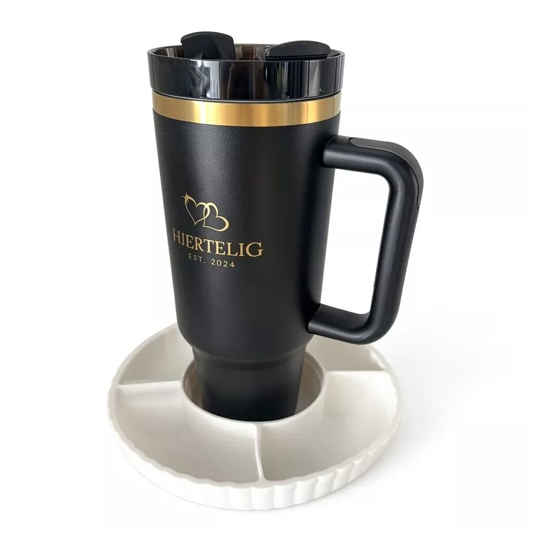 ဆီလီကွန်အသီးအပြားပါသော 40oz Tumbler