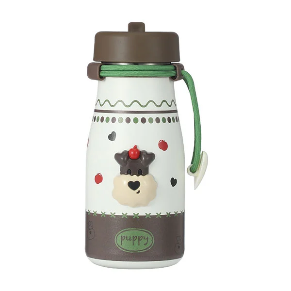 ကောက်ရိုးပါသော Stainless Steel နို့ပုလင်း